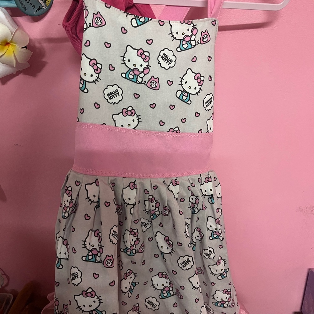 Hello Kitty Pink and White Dress